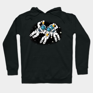 Astronaut Drink Beer In Space Hoodie